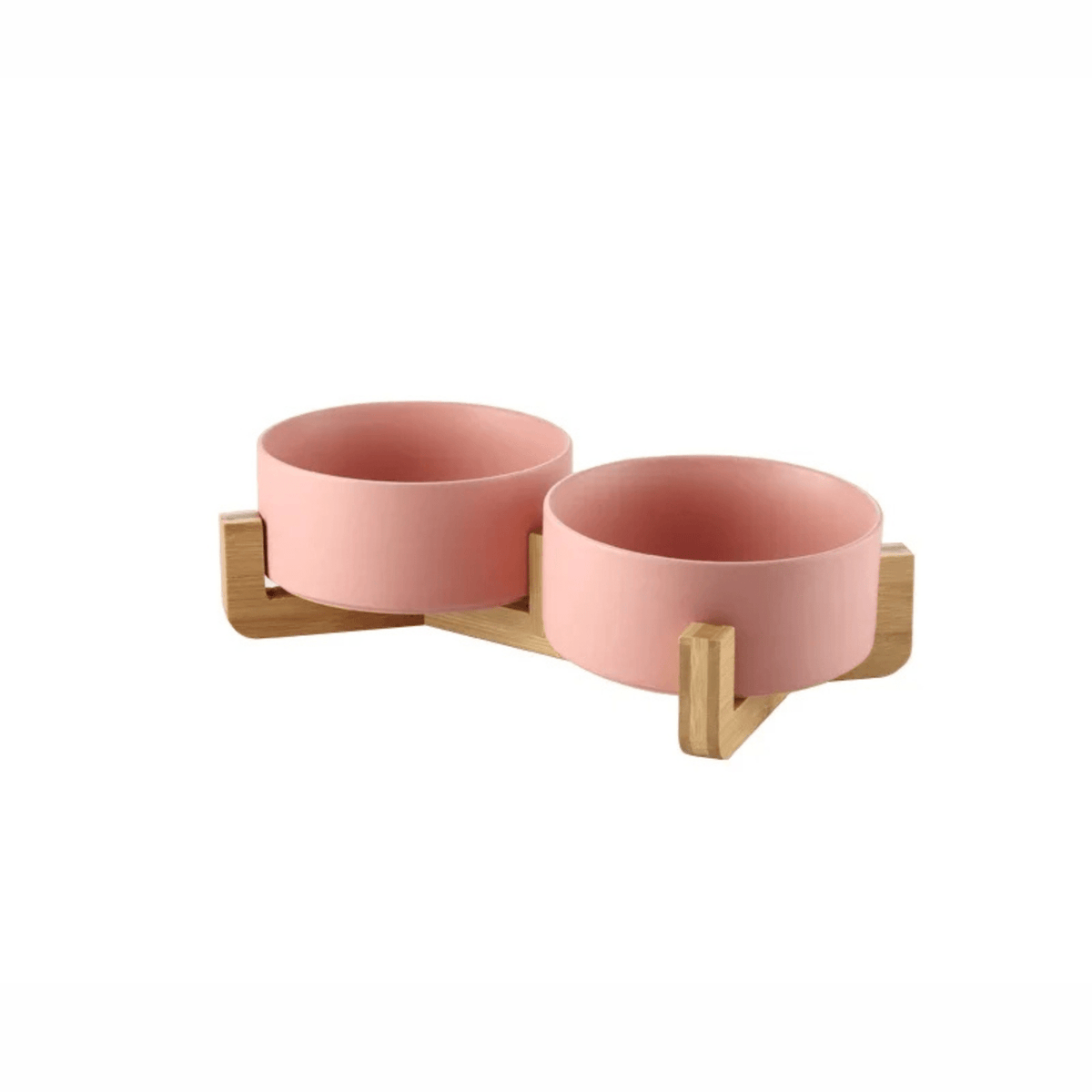 Raised Ceramic Pet Food Bowl Set – PawPaws™