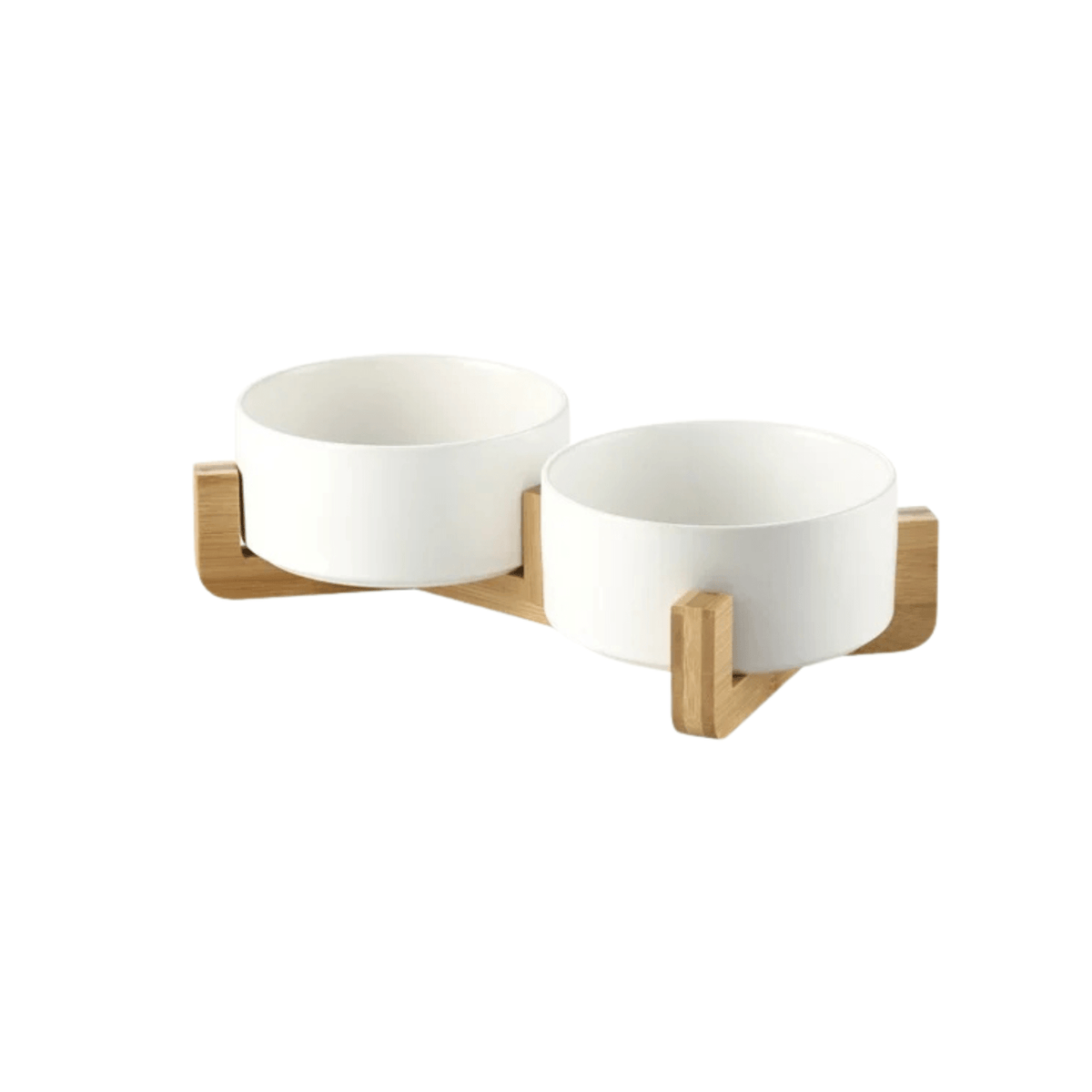 Raised Ceramic Pet Food Bowl Set – PawPaws™