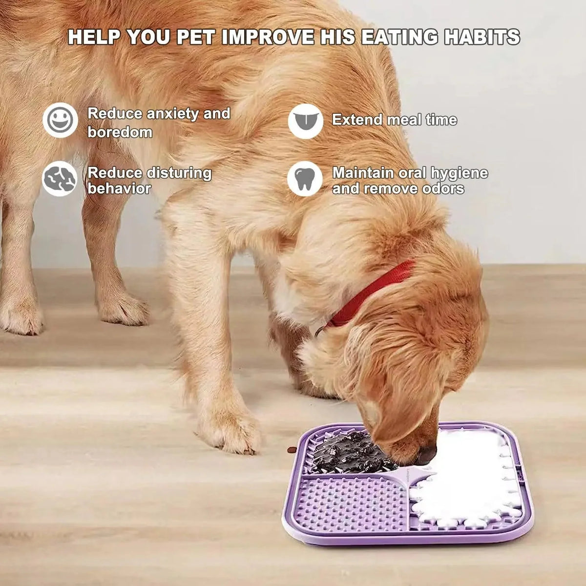 Silicone Lick Mat & Slow Feeder for Dogs & Cats – ComfortWorks™
