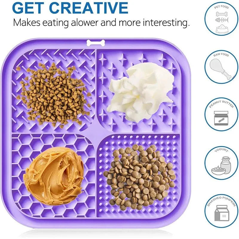 Silicone Lick Mat & Slow Feeder for Dogs & Cats – ComfortWorks™