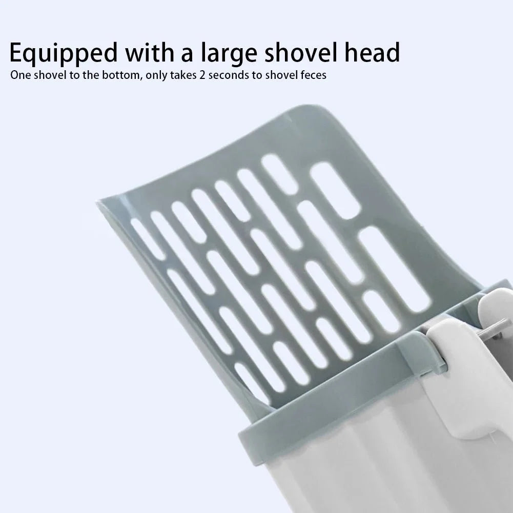 2-in-1 Cat Litter Scoop with Waste Bag Holder – ClearWave™