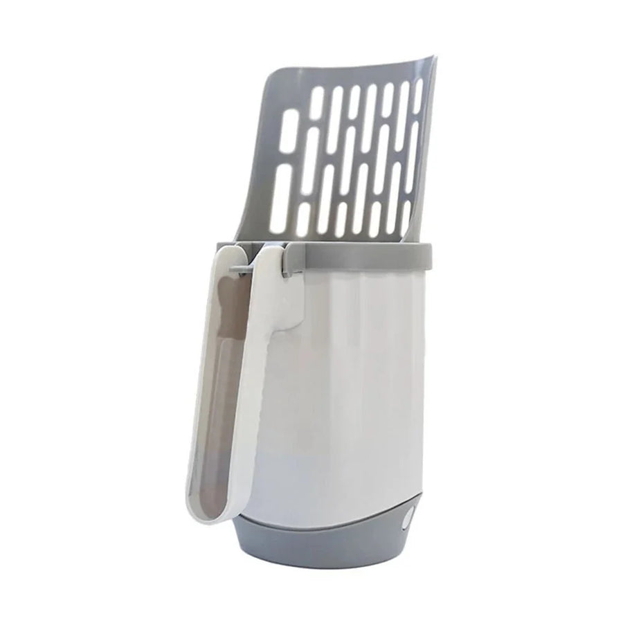 2-in-1 Cat Litter Scoop with Waste Bag Holder – ClearWave™
