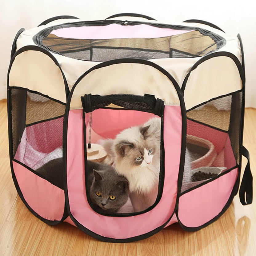Tailented SafeLiving™ – Foldable Pet Playpen for Dogs