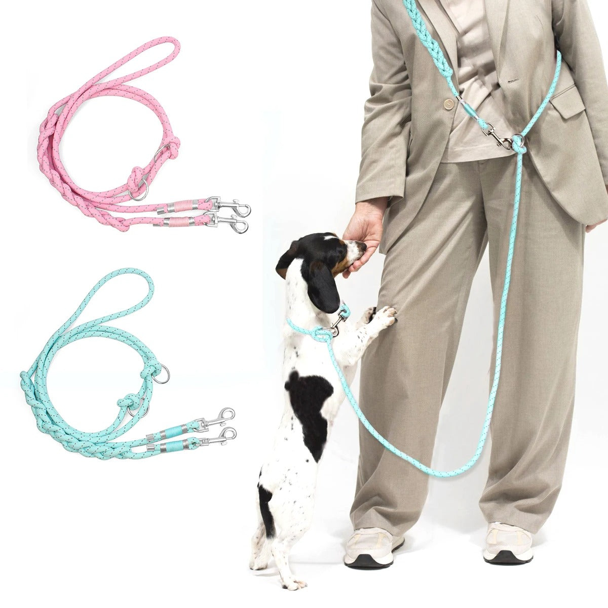 Tailented WalkCore™ – Hands-Free Reflective Dog Leash for Everyday Walks – Designed for Running
