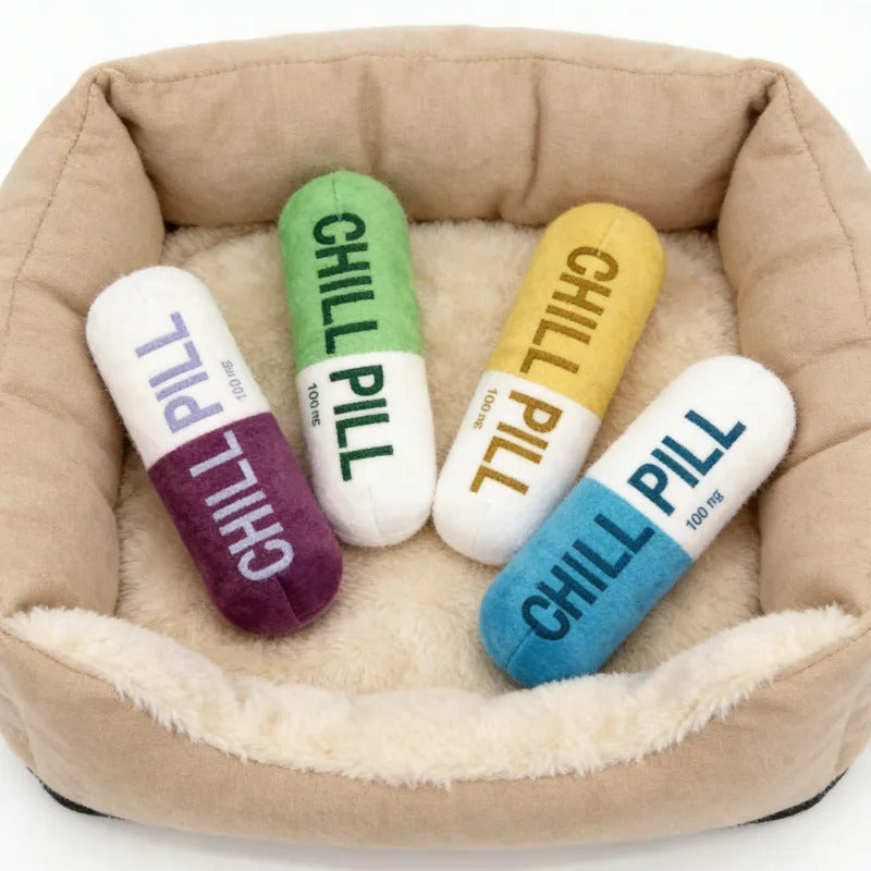 Squeaky Capsule Dog Toy – FetchPeak™