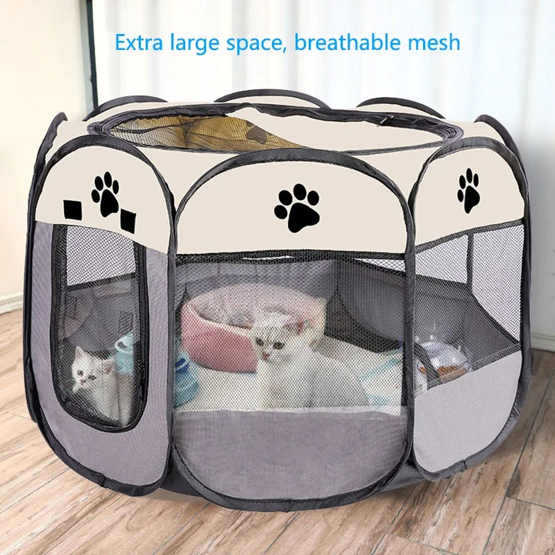 Tailented SafeLiving™ – Foldable Pet Playpen for Dogs