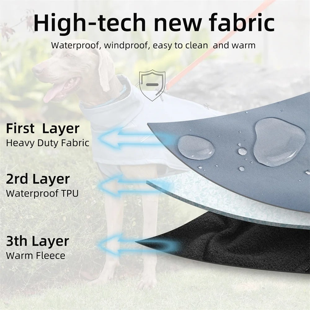 Tailented WrapMate™ – Reflective Waterproof Dog Coat