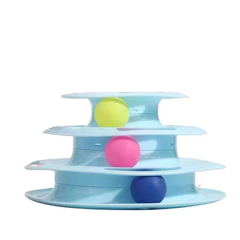 Interactive Multi-Level Ball Tower for Cats – BrainSafe™