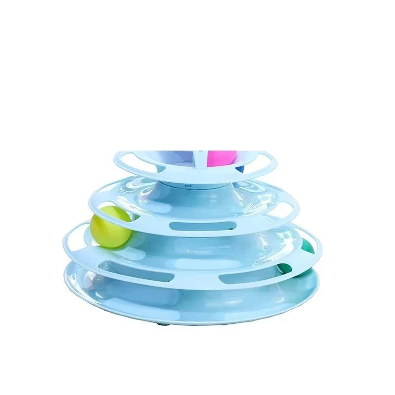 Interactive Multi-Level Ball Tower for Cats – BrainSafe™