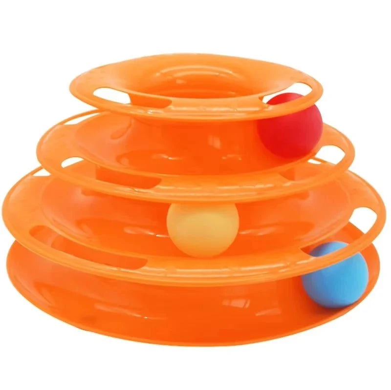 Interactive Multi-Level Ball Tower for Cats – BrainSafe™