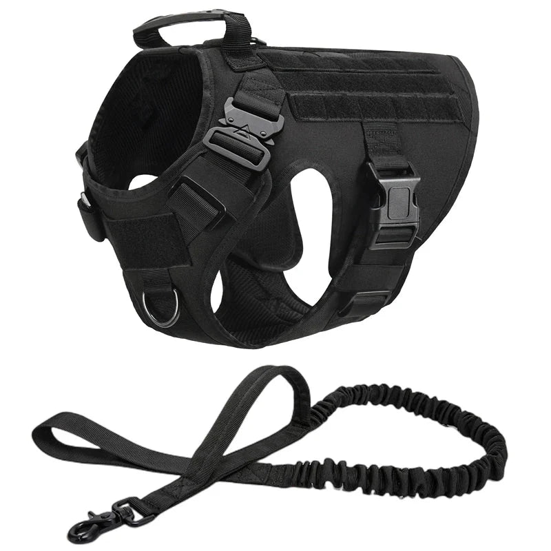 Tactical Adjustable Dog Harness with Handle – SecureSphere™