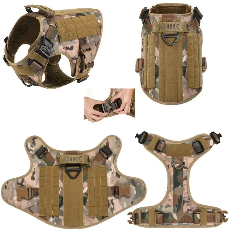 Tactical Adjustable Dog Harness with Handle – SecureSphere™