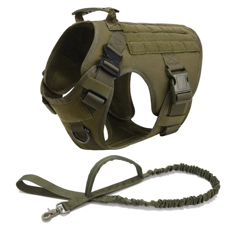 Tactical Adjustable Dog Harness with Handle – SecureSphere™