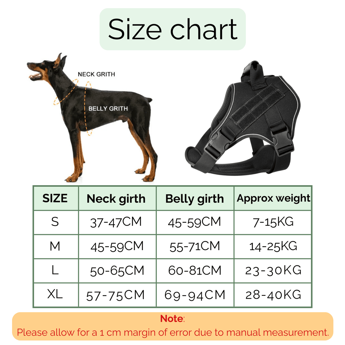 Tactical Dog Harness for Training – WalkMotion™