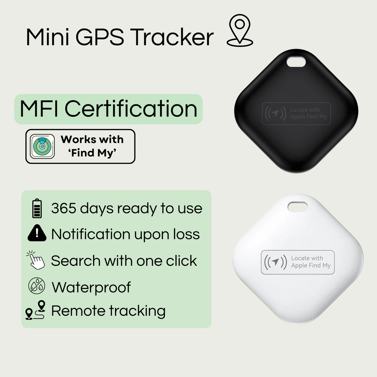 Mini GPS Bluetooth Pet Tracker for iOS – TrailCare™