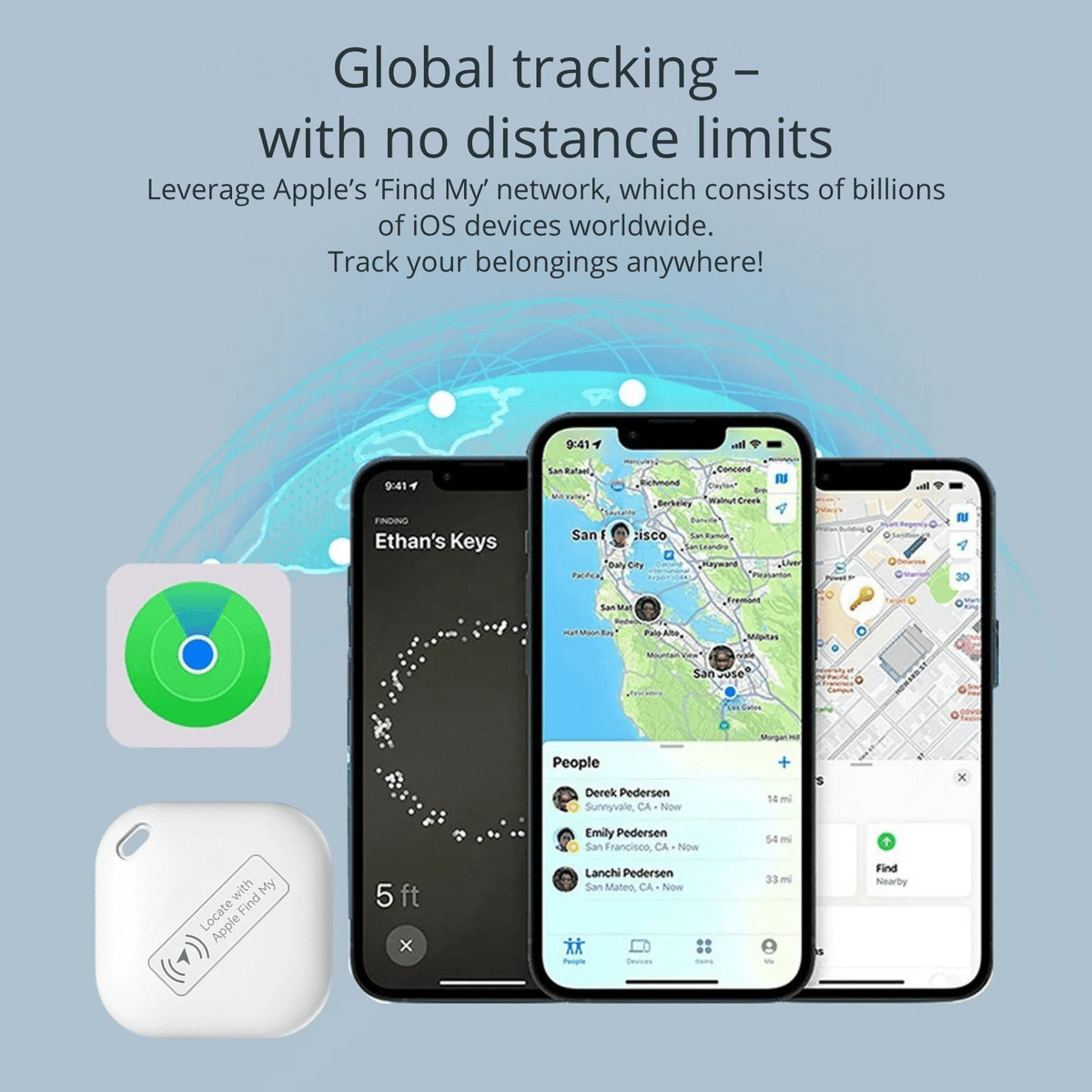 Mini GPS Bluetooth Pet Tracker for iOS – TrailCare™