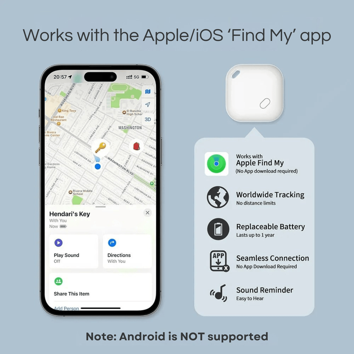 Mini GPS Bluetooth Pet Tracker for iOS – TrailCare™