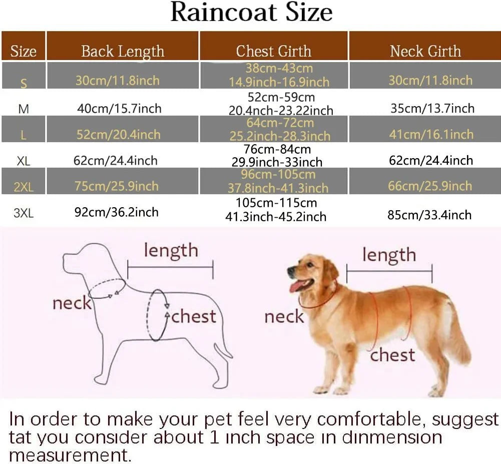 Waterproof Reflective Dog Raincoat with Hood – ReadyFit™