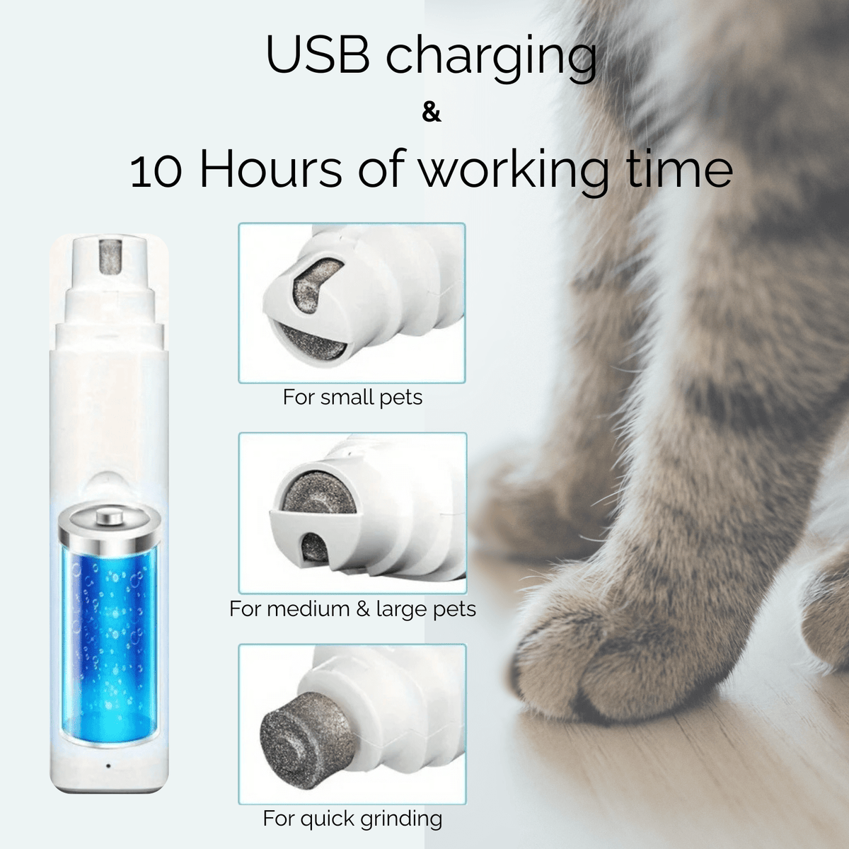 Electric Pet Nail Grinder for Pets – DetailWorks™