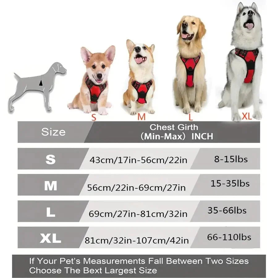 No-Pull Front-Clip Dog Harness – SecureCore™