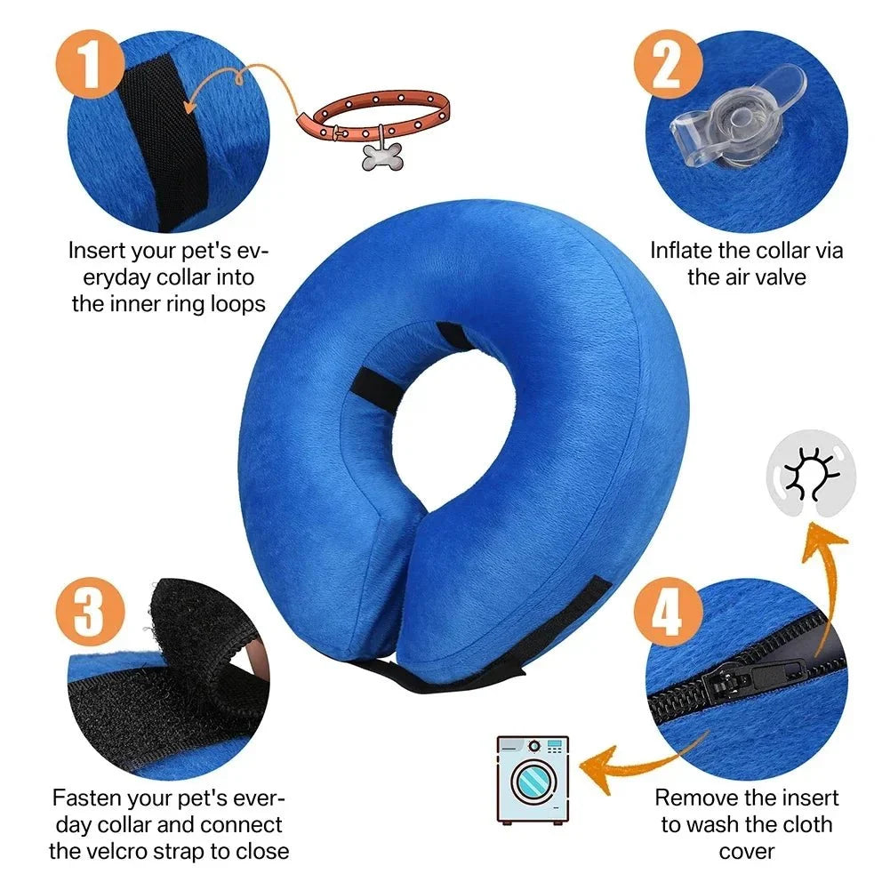 Inflatable Protective Collar for Dogs & Cats – TrailGo™