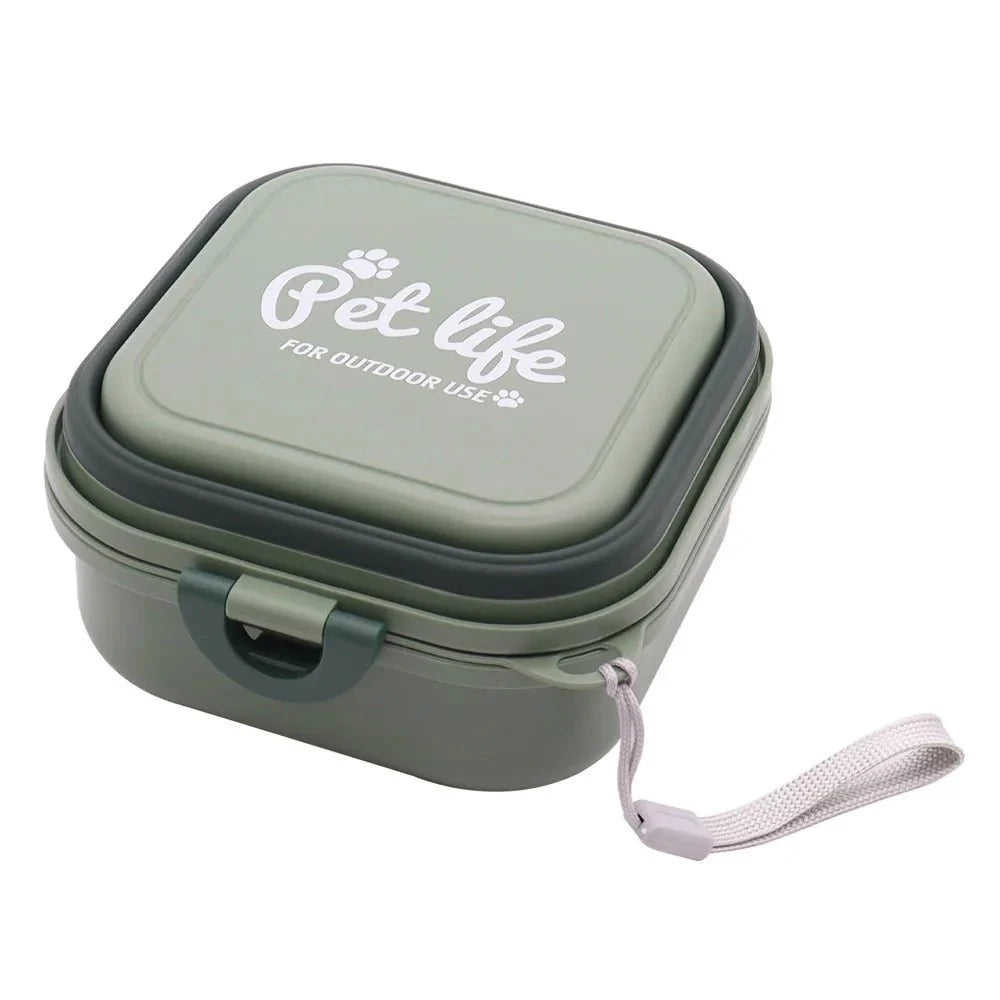 Foldable 2-in-1 Dog Food & Water Bowl – MealJoy™