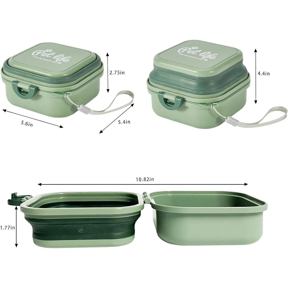 Foldable 2-in-1 Dog Food & Water Bowl – MealJoy™