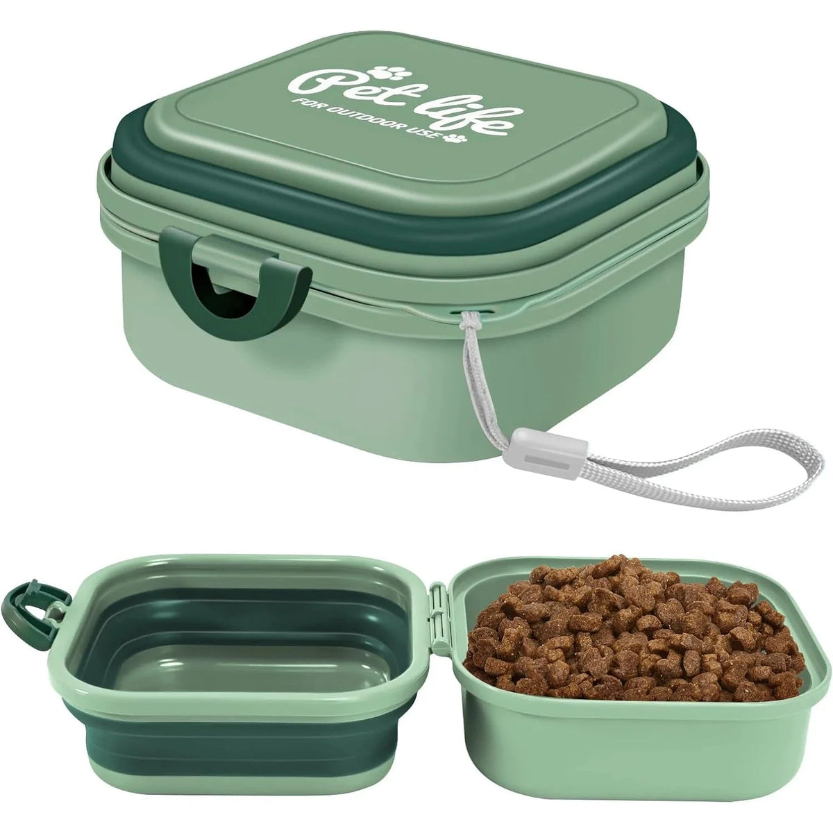 Foldable 2-in-1 Dog Food & Water Bowl – MealJoy™