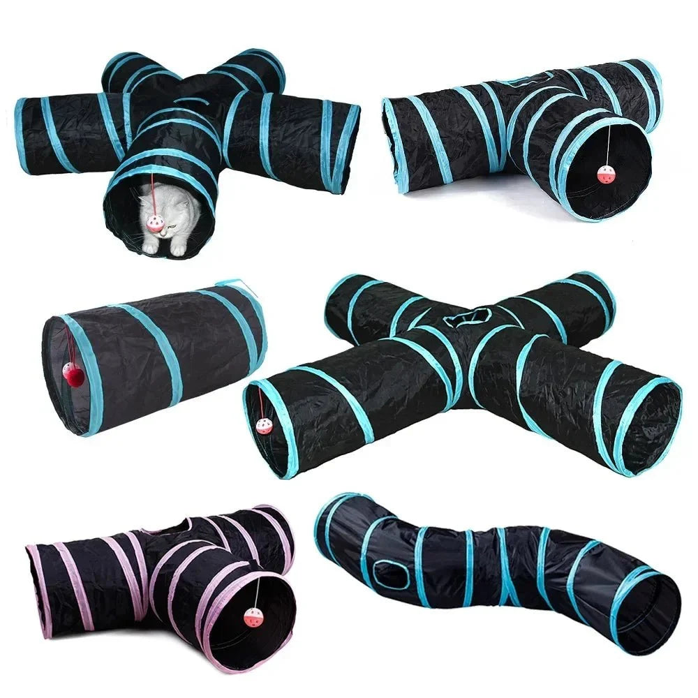 Foldable Cat Tunnel with Crinkle Sound – ComfortPeak™