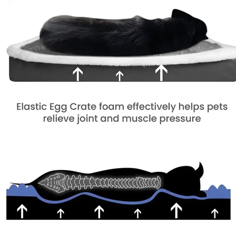 Orthopedic Plush Dog Bed – NestPort™