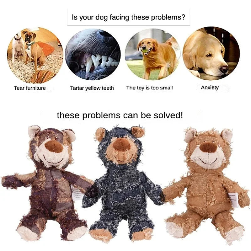 Tailented TailFresh™ – teddy bear with squeaker for Pets