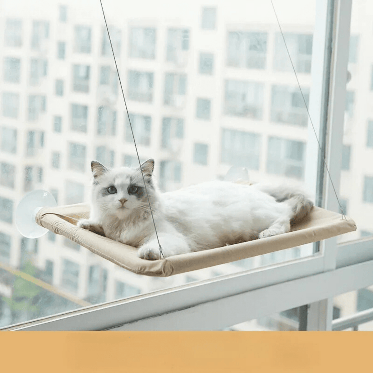 Tailented SoftPeak™ – Pet Window Hammock for Cats
