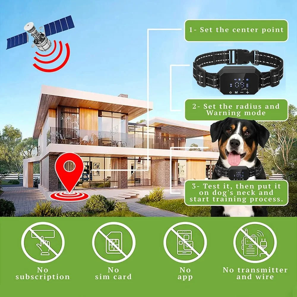 GPS Dog Tracker Collar with Geofencing – ScoutCraft™