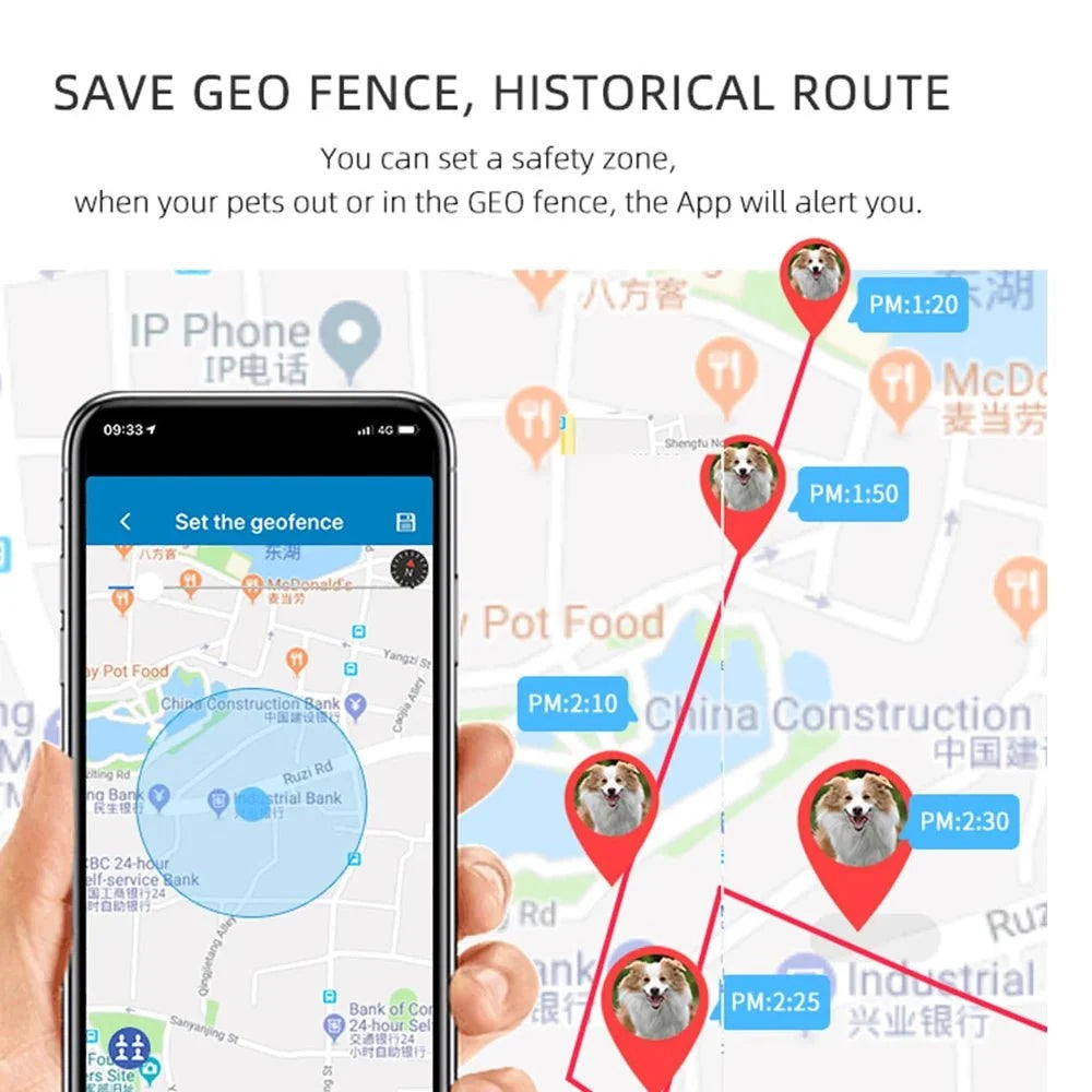 Waterproof 2G GPS Pet Tracker for Dogs & Cats – MapMotion™