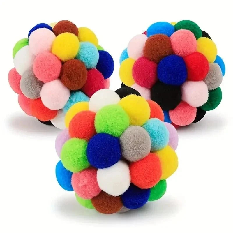 Cat Toy Balls with Bells & Plush Textures – CarePlus™