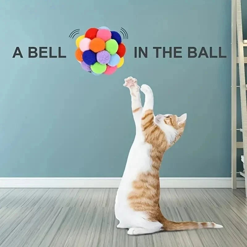Cat Toy Balls with Bells & Plush Textures – CarePlus™