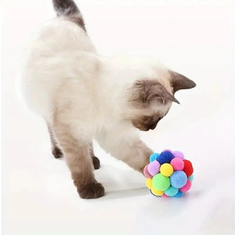 Cat Toy Balls with Bells & Plush Textures – CarePlus™