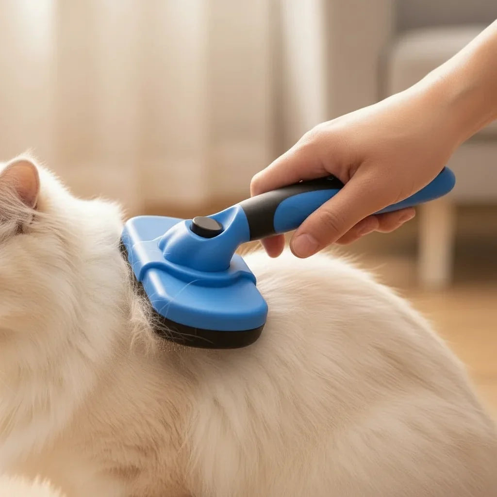 Self-Cleaning Pet Grooming Brush – SmoothWorks™