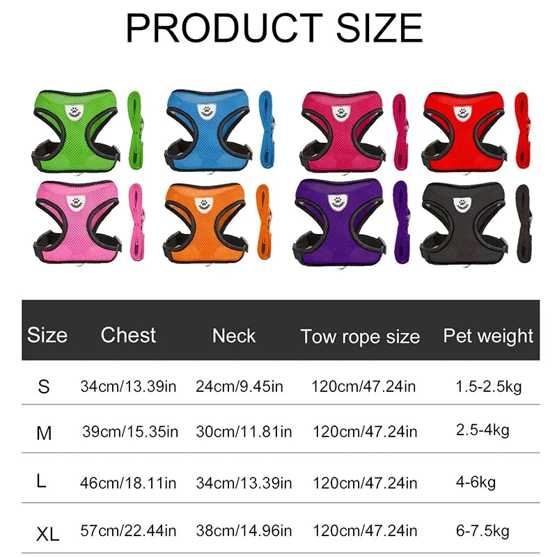 Adjustable Dog & Cat Harness for Small Pets – WalkPro™