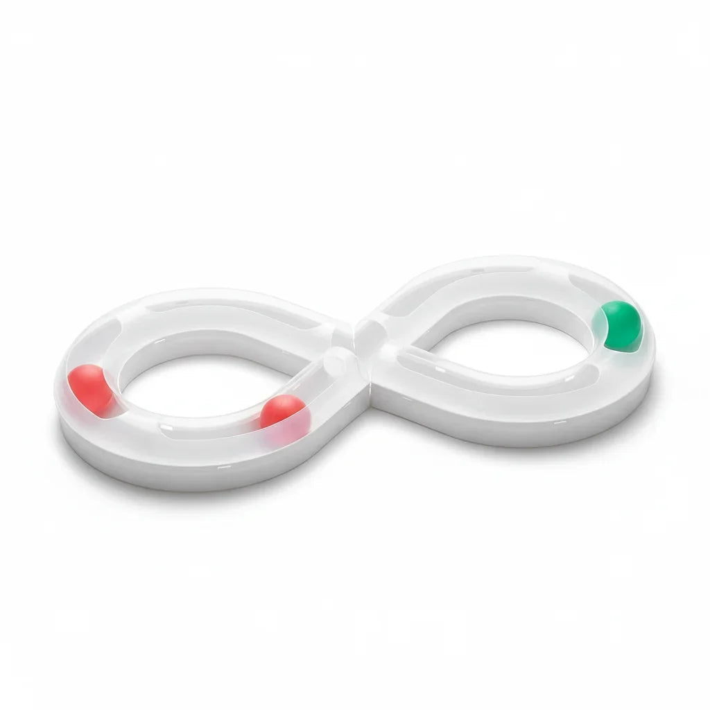 Figure-8 Interactive Cat Track with Rolling Ball – ChasePlus™