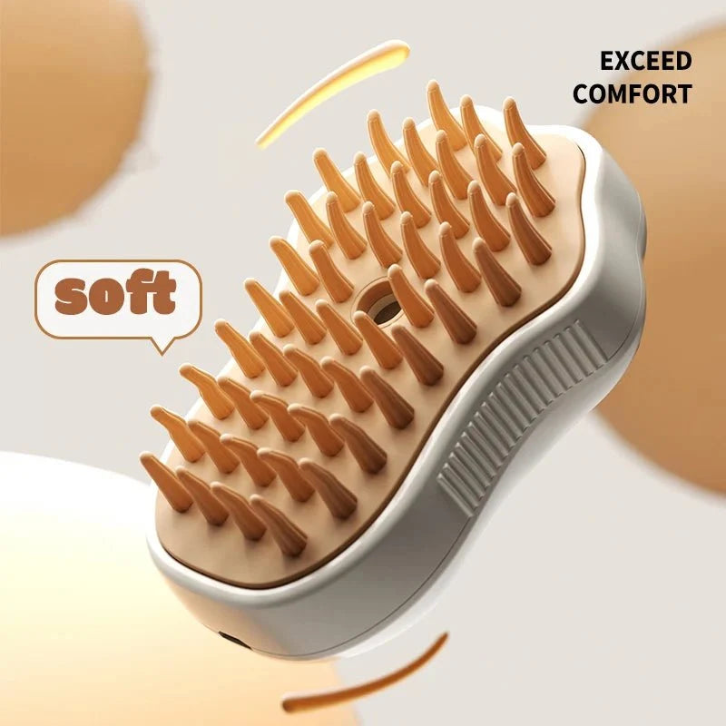 3-in-1 Steam Pet Grooming Brush – CareAdventure™
