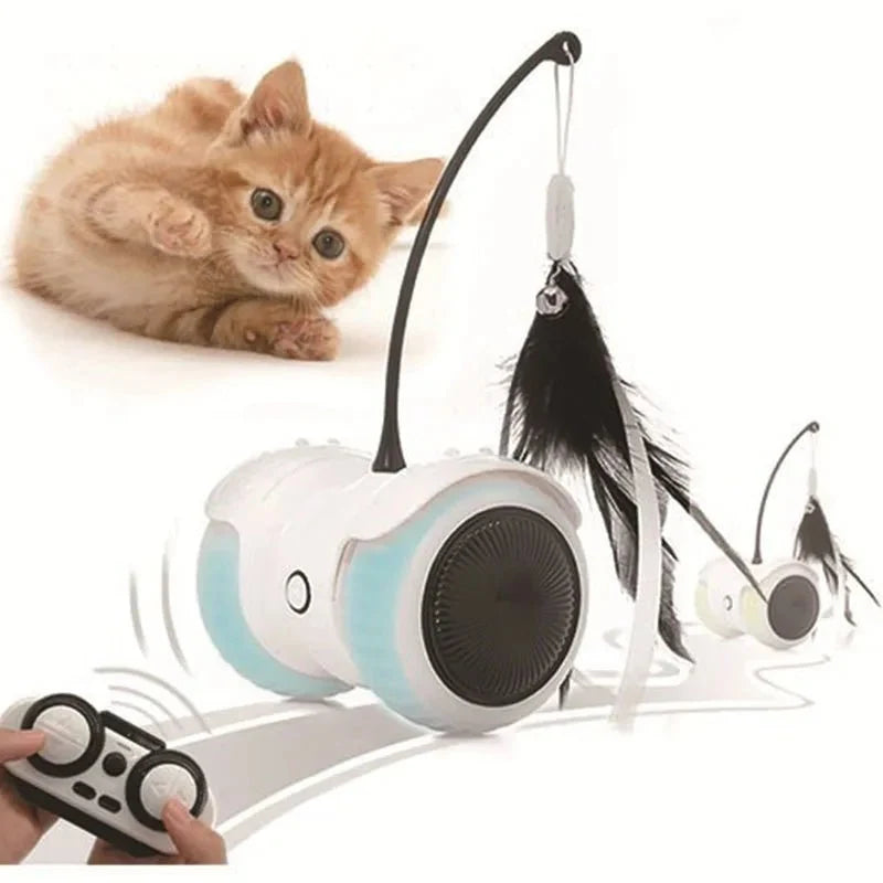 Remote-Controlled Interactive Cat Toy Car – PurrCraft™
