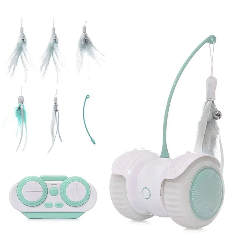 Remote-Controlled Interactive Cat Toy Car – PurrCraft™