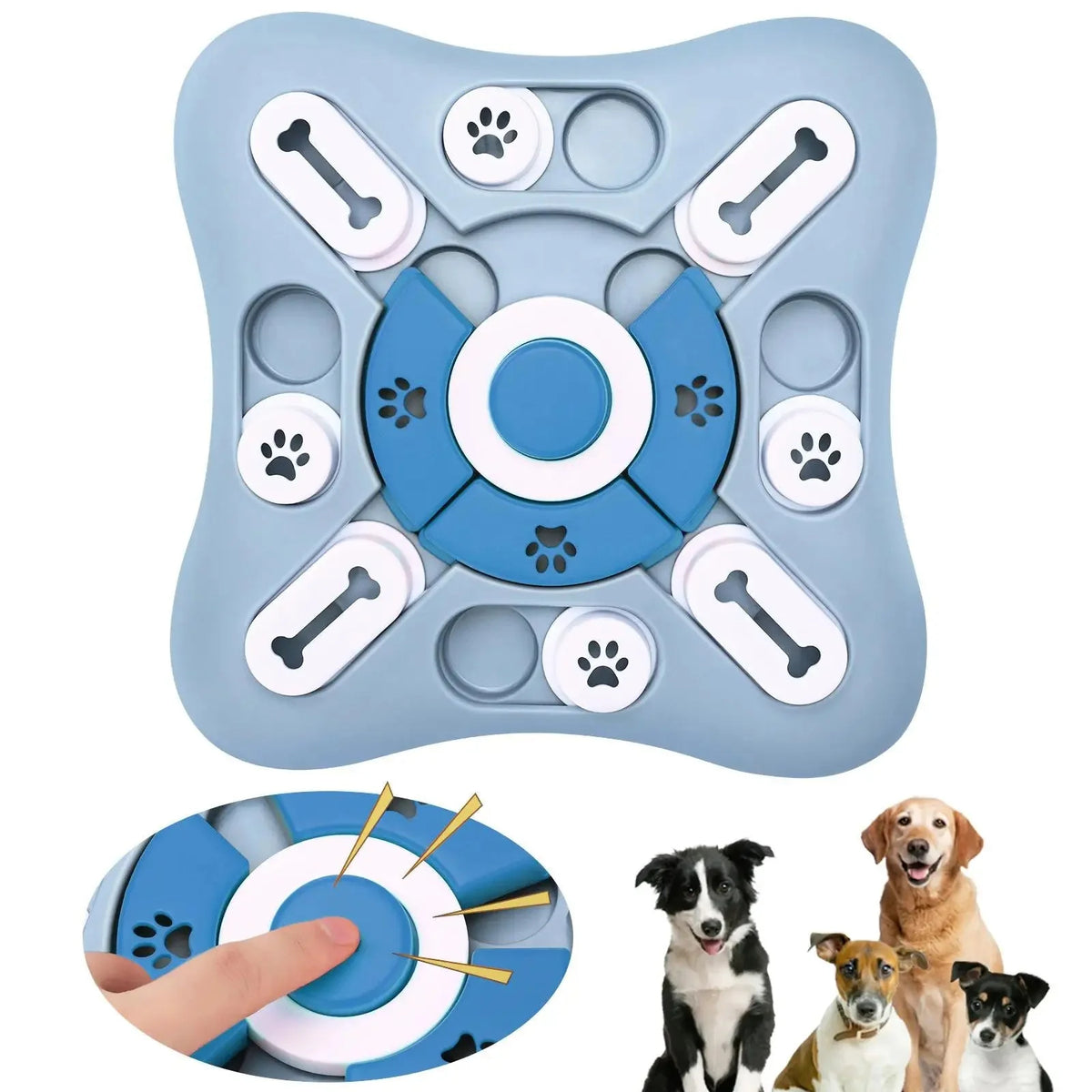 Interactive Dog Training & Food Puzzle Toy – BowlTrail™
