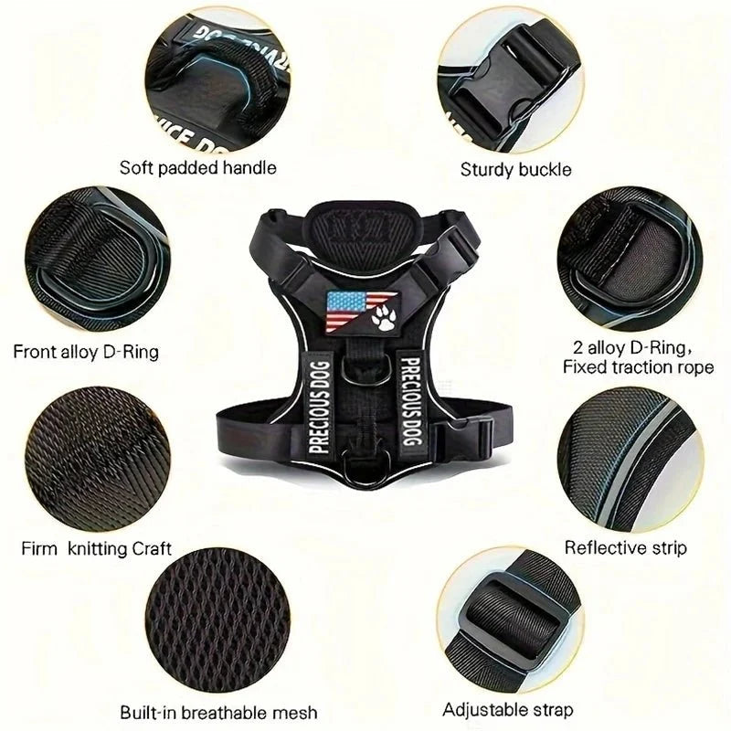 Reflective Assistance Dog Harness – FlexFlex™