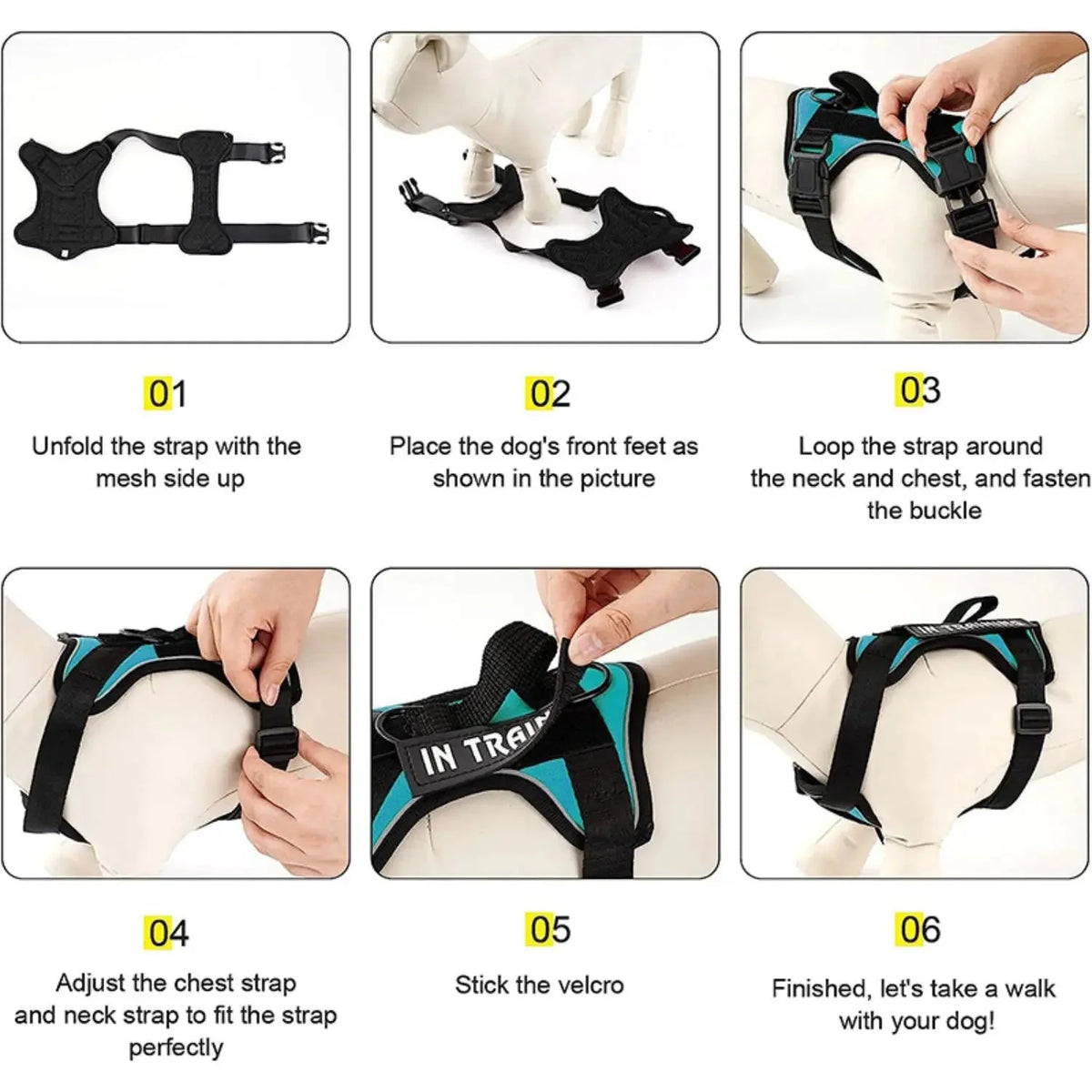 Reflective Assistance Dog Harness – FlexFlex™