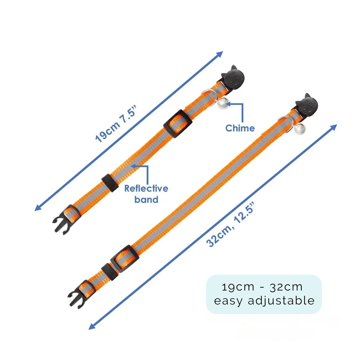 Reflective Cat Collar for Everyday Safety – TrekPeak™