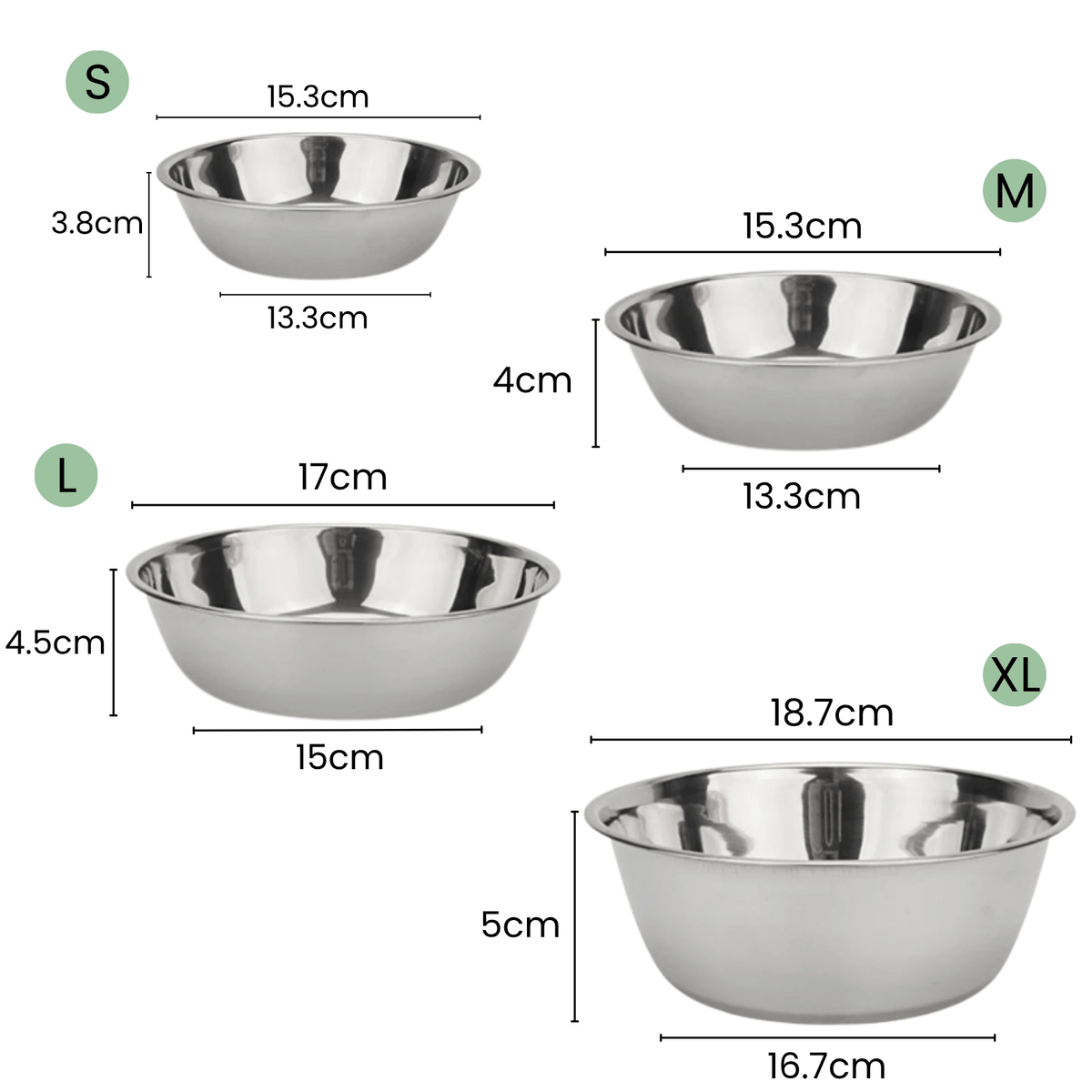 Stainless Steel Pet Food Bowl – NourishCore™