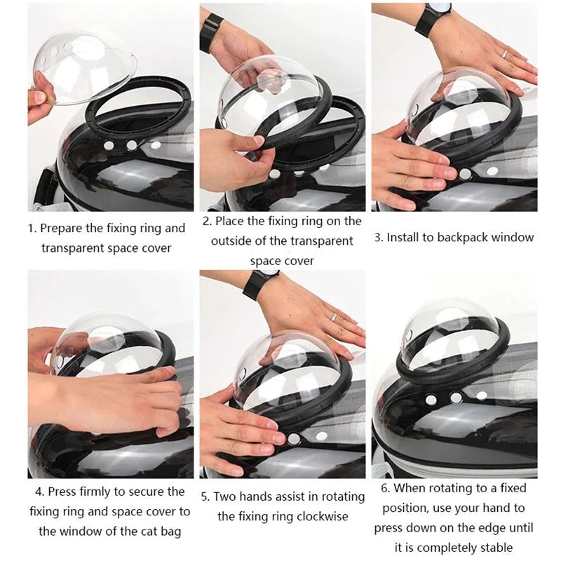 Space Capsule Pet Carrier Backpack – TravelHaven™