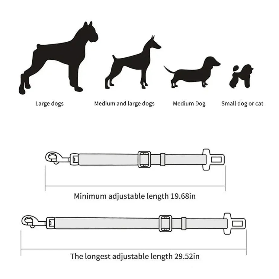 Pet Car Safety Seat Belt – TravelPaws™